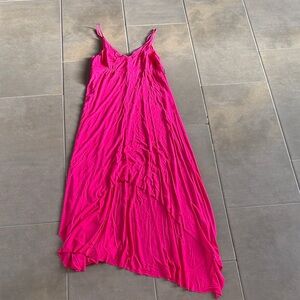 Rubber Ducky Productions Vibrant Pink High Low Dress